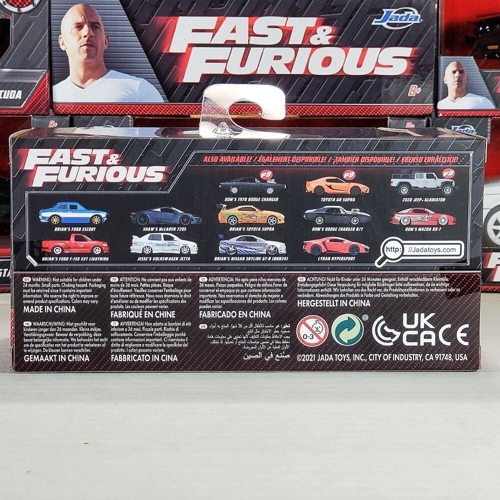 Jada Fast & The Furious Dom's 1970 Dodge Charger 1:32 Diecast Collectible Car - Picture 5 of 8